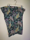Loudmouth Men s Golf  Shorts Sz 46 Tag   Flat Front  Pockets Black Paisley
