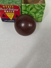 Vintage Hyatt Triangle Cue Inlaid 2 1 4  Composition Pocket Billiard Cue Ball