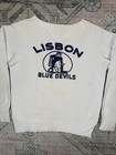 True Vintage 50s 60s Single V Lisbon Blue Devils Sweatshirt Medium 21x23 5 Sweat