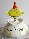 Vintage Holt Howard Mustard Pixieware Condiment Jar Lid Spoon 1958    read   