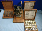 Vintage Kingsley Gold Stamping Machine Kit  3 Sets Of Dies Nice   