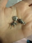 Vintage Charm Lot  Road Runner  Vintage Heart  And Hand Cart With Moving Wheel
