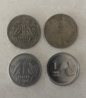 4 India 1 Rupee Coins All Different Old Coins