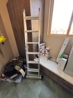 12ft Folding Ladder Multi-purpose Aluminium Extension 7 In 1 Step Heavy Duty
