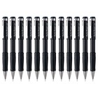 Pentel Twist-erase Iii Mechanical Pencil  0 7mm  Black Barrel  12 Pack Qe517a-12