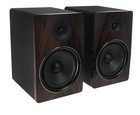 Pair Rockville Apm8d 8  500w Dark Wood Powered Studio Monitors isolation Pads