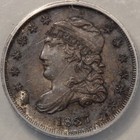 1837 H10c Large 5c Capped Bust Half Dime Anacs Au50