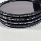 Tiffen 77mm Camera Filter Lot Kit - Circular Polarizer Uv Enhancer Pouch 52-77
