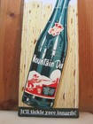 Large 19 5   Yahoo  Mountain Dew Embossed Metal Advertising Sign