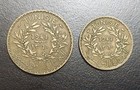 1941 Tunisia 1   2 Franc Francs Lot Of 2 Coins Chambers Of Commerce Km 247 248
