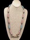 Old Venetian Millefiori Italian Glass African Trade Beads Beaded Necklace  read