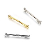 Necktie Tie Clips Collar Bar Shirt Stay Pins Cravat Clip 3pcs set 