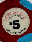 Nevada Hotel  5 Casino Chip  Las Vegas Nv-obsolete