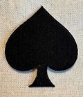 Black Spade Iron-on Embroidered Patch Playing Card Suit Applique Gambling Poker