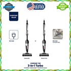 Bissell 3-in-1 Turbo Corded Stick Vacuum Lightweight Hand Vac Model 2610 Black