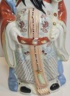 Vintage Chinese Emperor Figurine Hand Painted Porcelain Statue Asian 9   