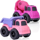 Toddler Toys For 2  Old Girl  Dump Truck Toys And Mixer Cement  Bpa Free  Pht   