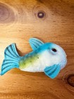 Vintage 1960 s Steiff Mohair Tropical Blue Fish Flossy Germany 5    No Tag