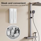 Dispensador De Champ   Y Acondicionador De Pared Con 2 Compartimentos  Instalaci  