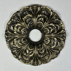 Vintage Cast Brass Door Rosette Pair  Triangle Brass trimco Oversized 10  Rare