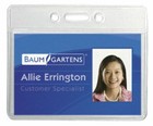 2 Pack  Waterproof Id Card Holder Credit Clear Travels Badge Cruise Horizontal