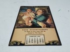 1948 Salesman Sample Calendar Mother s Holding Baby With Dog