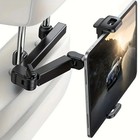 Car Headrest Tablet Holder Extendable Back Seat Mount For 4 7-12 9  Ipad Galaxy