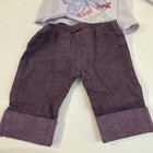 American Girl Doll Real Me Truely Meet Outfit Purple Capris Tunic Shirt Set Lot