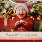 Hallmark 2011 Baby   s First Christmas Red Ceramic Keepsake Picture Frame New