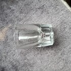  3  Vtg Shot Glasses Clear Heavy Bottom