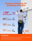 Vevor Telescoping Ladder Stainless Steel Extension Step 8 5 Ft Portable Ladders
