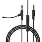 3  5mm Gaming Microphone Cable With Volume Control Pc Laptop Headphones