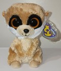 Ty Beanie Boos - Rebel The Meerkat 6  New Mwmts Plush Stuffed Animal Toy