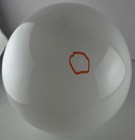 Vintage Antique Opaque White Art Globe Glass Lamp Shade Ceiling Light Fixture