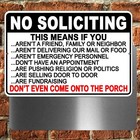 No Soliciting Do Not Disturb Knock No Trespassing Go Away Sign Or Decal F034
