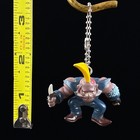Vintage Capcom Street Fighter Birdie Mascot Keychain Figure Japan Import