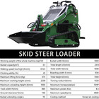 Upgraded 2025 Mini Skid Steer Track Loader Hydraulic Crawler Skid Local Pickup