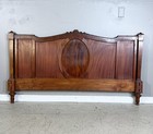 Antique French Queen Size Louis Xvi Bed In Mahogany Wood