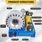 With 8 Dies Hose Crimper High Pressure Portable Hydraulic Hose Crimping Machine