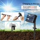 Solar Powered Meteor Shower Rain Tubes Christmas String Led Lights Tree Decor Us