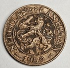1959 Netherlands Antilles 1 One Cent - Circulated Dutch Bronze World Coin
