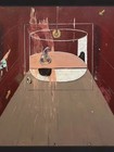 Francis Bacon Style Abstract Canvas Painting Modern Surrealist Wall Decor Accent