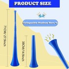 Hoarost 6 Pcs 28 Inch Collapsible Stadium Horn Plastic Vuvuzela Trumpet Horn    