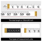 Wide Soft Tape Measure 60 In 0 78  Width Flexible Double Scale White