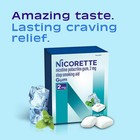 Nicorette Nicotine Gum Stop Smoking Aid  2 Mg  White Ice Mint Flavor - 200 Count