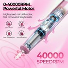 40000rpm Electric Nail File Drill Professional Kit  Drill Machine With Lcd Di   