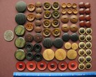 Antique Vintage Vegetable Ivory Buttons Vi 72 Pcs Sets Pairs Matching   Lot 16