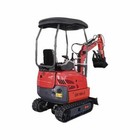 Agt 1 4 Ton Mini Excavator Kubota Engine W  Side Swing Boom   Hydraulic Thumb
