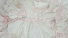 Vintage Full Circle Party Dress Pinafore Lace Ruffles 9 Months Baby Girl Toddler