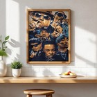 Hip Hop Legends Tribute Biggie Tupac Eminem Snoop Dre Eazy Ice Cube Poster
